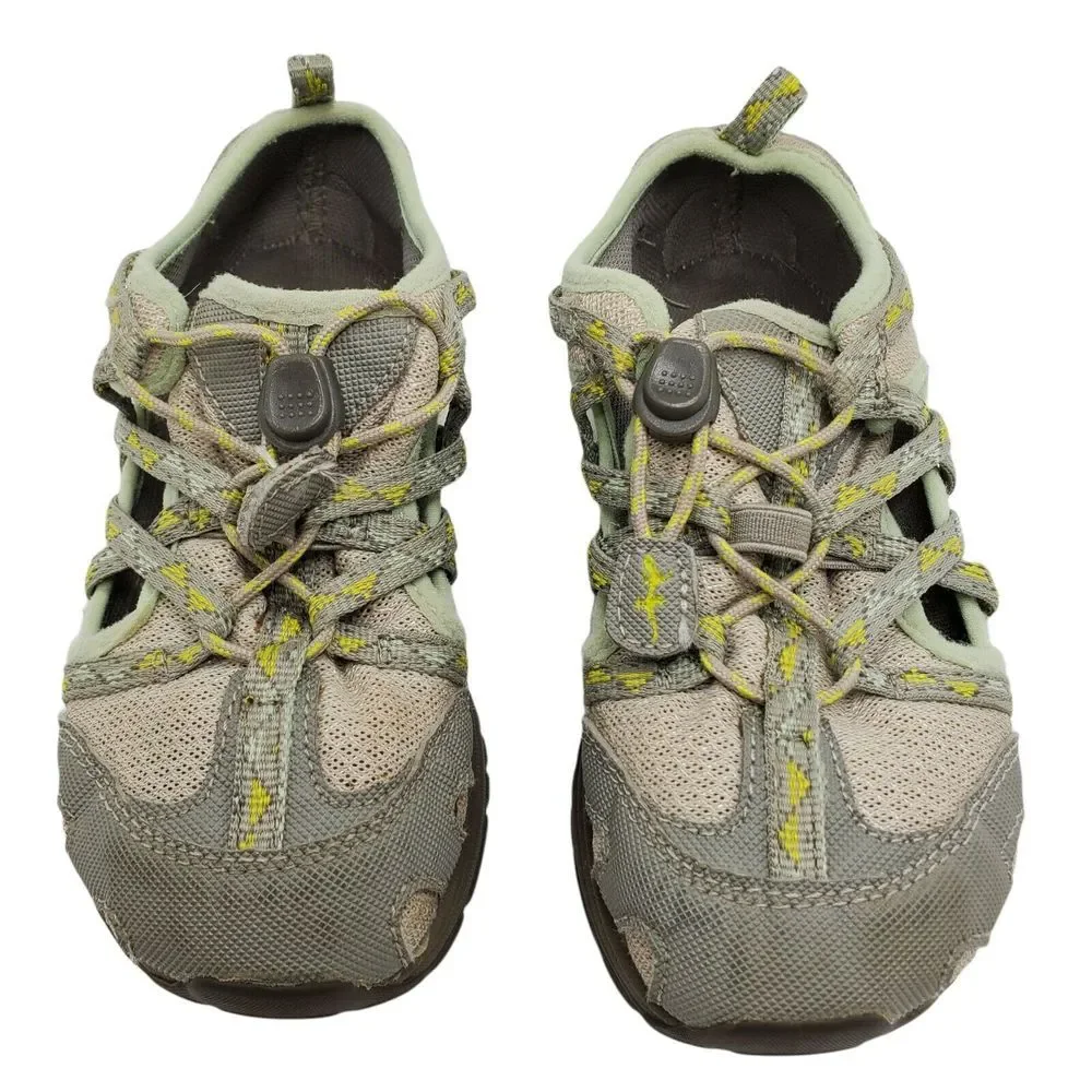 Chaco Shoes Outcross Kids Youth Size 11 J180236 Water Outdoor Taupe‎ Green